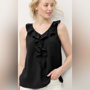 Lauren Conrad Ruffle Top Size Large